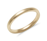 14K Gold Classic Brush Finished Wedding Band - 2mm (Yellow or White Gold) - White Carat - USA & Canada